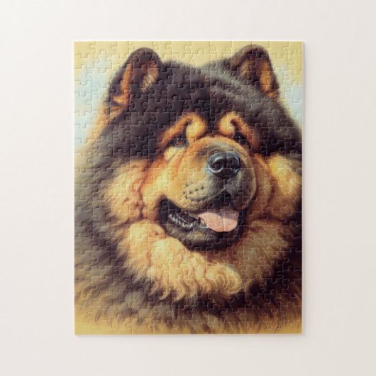Puzzle Tableau vintage Chow-Chow (Vertical)