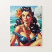 Puzzle Tableau vintage de plage (Vertical)