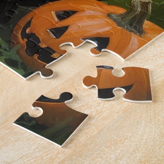 Puzzle Tableau Whimsical Halloween de Cairn Terrier Chien (Côté)