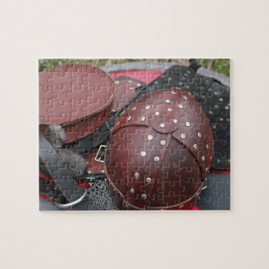 Puzzle Tablett RPG | Armure en cuir LARP Imaginaire (Horizontal)