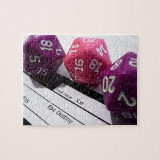 Puzzle Tablett RPG | Jeu de rôle PNP Jouer Dés de feuille (Horizontal)