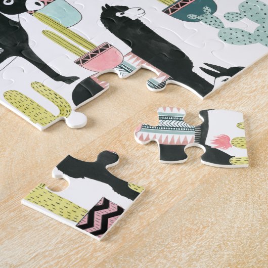 Puzzle Taco à propos d'amour | Motif Llama & Donkey (Côté)