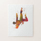 Puzzle Taekwondo-karate à l'aquarelle (Vertical)