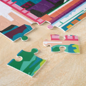 Puzzle Taj Mahal en Inde Colorée Pop Art (Côté)