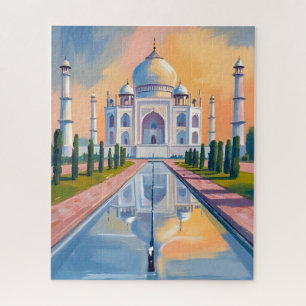 Puzzle Taj Mahal Inde Voyage Peinture