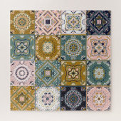 Puzzle Talavera Indian : Patchwork, Ethnic Mosaic. (Horizontal)