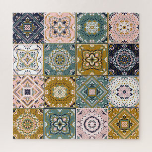 Puzzle Talavera Indian : Patchwork, Ethnic Mosaic.
