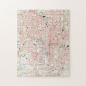 Puzzle Tallahassee la Floride Map (1999) (Vertical)