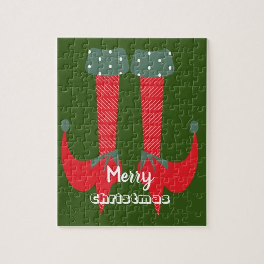 Puzzle Talons de Lutin de Noël Joyeux Noël (Vertical)