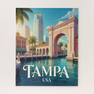Puzzle Tampa Floride Front de Mer Skyline Voyage