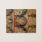 PUZZLE TANJORE PEIGNANT DES SUD INDE D'ASHTALAKSHMI (Horizontal)