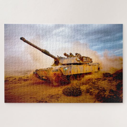 Puzzle TANK DE BATAILLE US - ABRAMS M1 (20x30 pouces) (Horizontal)