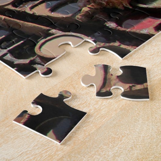 Puzzle tannerie en cuir maroc (Côté)