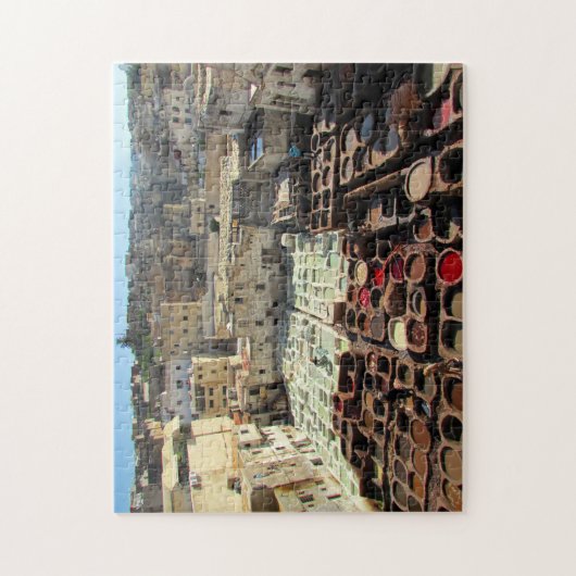 Puzzle tannerie en cuir maroc (Vertical)