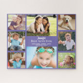 Puzzle Tante Photo Collage Purple (Horizontal)