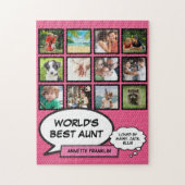 Puzzle Tante Tante Tante Cool Pink Fun Comic Photo Collag (Vertical)
