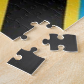Puzzle Tanzanie - Drapeau d'agitation - (Côté)