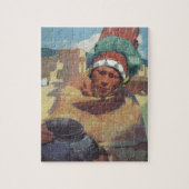 Puzzle Taos Indian tenant un pot d'eau par Blumenschein (Vertical)