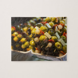 Puzzle Tapas faites avec des olives farcies