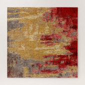 Puzzle Tapis d'or rouge oriental texture. (Horizontal)