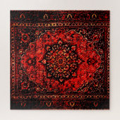 Puzzle Tapis persan dans le champ teinté rose (Horizontal)