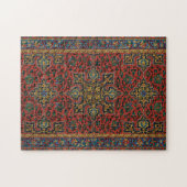 Puzzle Tapis persan rouge bleu classique (Horizontal)