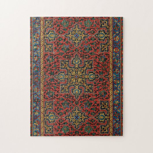 Puzzle Tapis persan rouge bleu classique (Vertical)