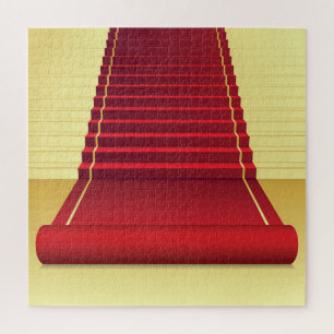 Puzzle Tapis rouge Elégance : Arrière - plan Vintage.