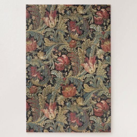 Puzzle Tapisserie florale riche Brocade Antique Classique (Vertical)