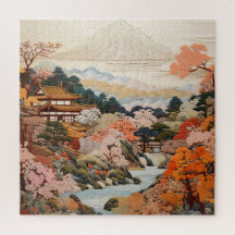 Tapisserie japonaise traditionnelle design élégant