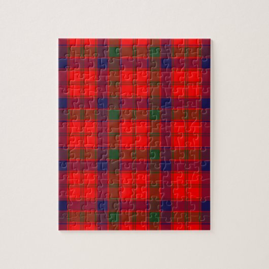 Puzzle Tartan écossais rouge (Vertical)