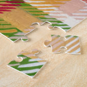 Puzzle Tartan Hard Plaid Custom Monogrammed (Côté)