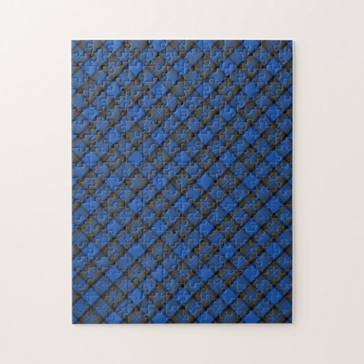 Puzzle Tartan Plaid Bleu de l'Île de Skye (Vertical)