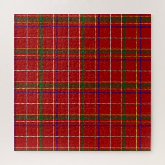 Puzzle Tartan rouge coloré (Horizontal)