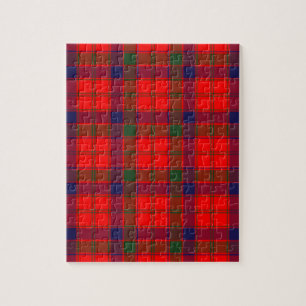Puzzle Tartan rouge écossais