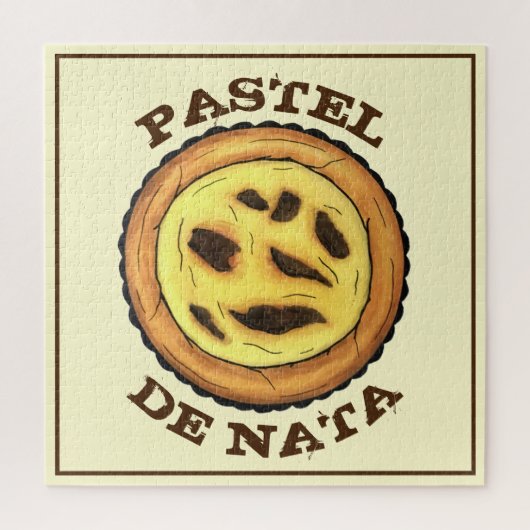 Puzzle Tarte à l'oeuf de garde portugaise Pastel Pastéis (Vertical)
