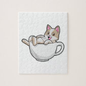 Puzzle Tasse de thé de chat (Vertical)