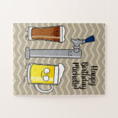 Puzzle Tasse vaillante de mousse d'alcool de robinet de (Horizontal)