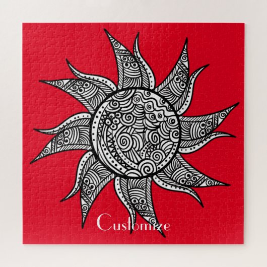 Puzzle Tatouage de henné Sun Thunder_Cove (Horizontal)