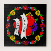 Puzzle Tatouage Graffiti Art Style Mariage mariée et cham (Horizontal)