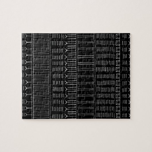 Puzzle Tatouage inuit - noir (Horizontal)