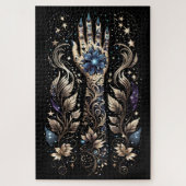 Puzzle Tatouage Main Noir Et Or (Vertical)
