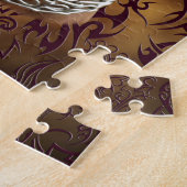 Puzzle tatouage tribal brun Pitbull (Côté)