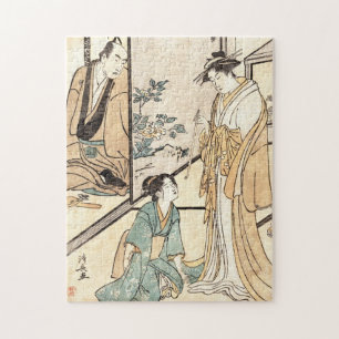 Puzzle tatouage vintage japonais de l'ukiyo-e geisha maik