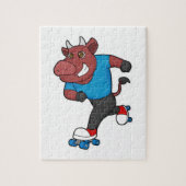 Puzzle Taureau à Patinage en ligne avec Patins à rouleaux (Vertical)