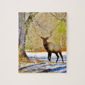 Puzzle > Taureau frontal en Neige (Vertical)