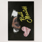 Puzzle Taureau Mastiff yeux couleur solide 1000 pièce (Vertical)