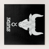 Puzzle Taurus Silhouette (Horizontal)