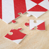 Puzzle Tchry Red Geometric Deco Cube Pattern (Côté)