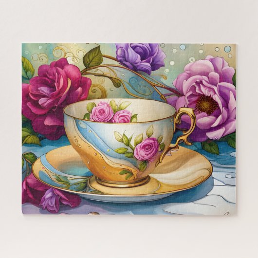 Puzzle Tea Time - Tea Cup Art (Horizontal)